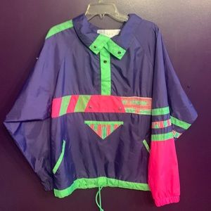 Womens vintage rain poncho